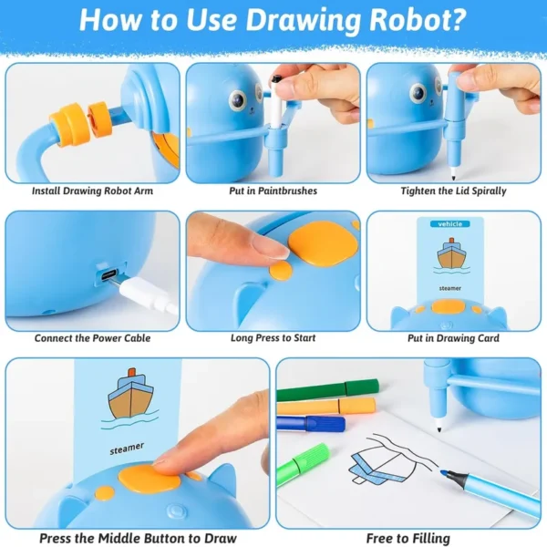 Painting robot for kids JQR-01