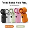 D3 Foldable Neck Hanging Handheld Mini Fan Waist/Desktop/Head Multi-directional Rotation