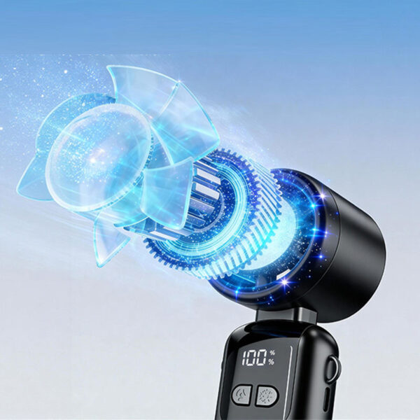 主图4 K11 Rechargeable USB Foldable Handheld Fan Eco-Friendly for Outdoor Household & Car Use