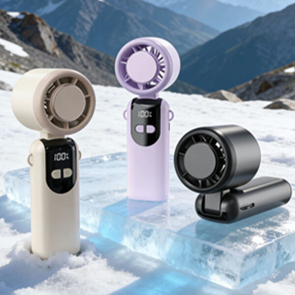 主图5 K11 Rechargeable USB Foldable Handheld Fan Eco-Friendly for Outdoor Household & Car Use